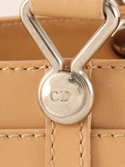 Trotter Pattern Top Handle Bag Brown