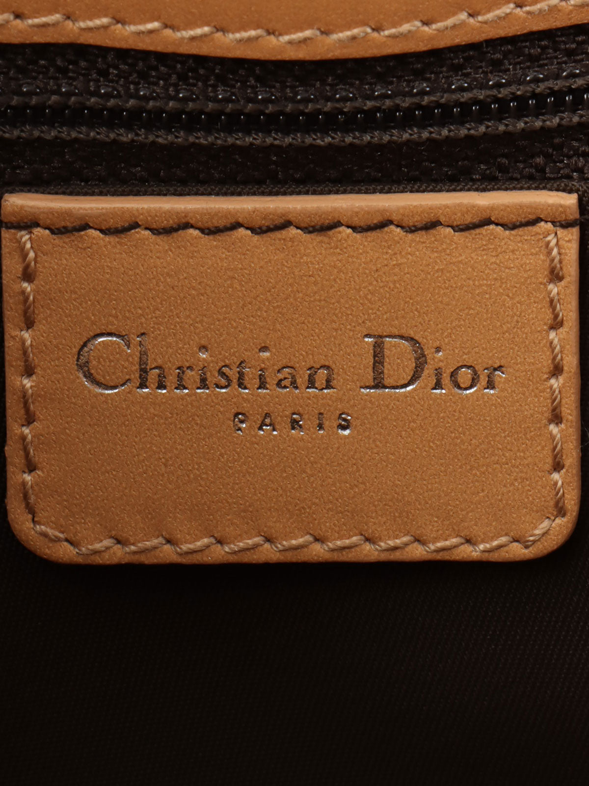 トロッターパターンハンドバッグ ブラウン