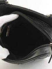 2005 Caviar Skin CC Mark Stitch Shoulder Bag Black