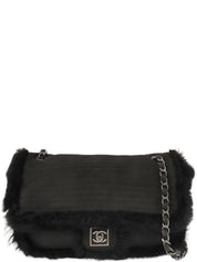 2007 Sports Line Mouton CC Turn Lock Chain Bag, Black