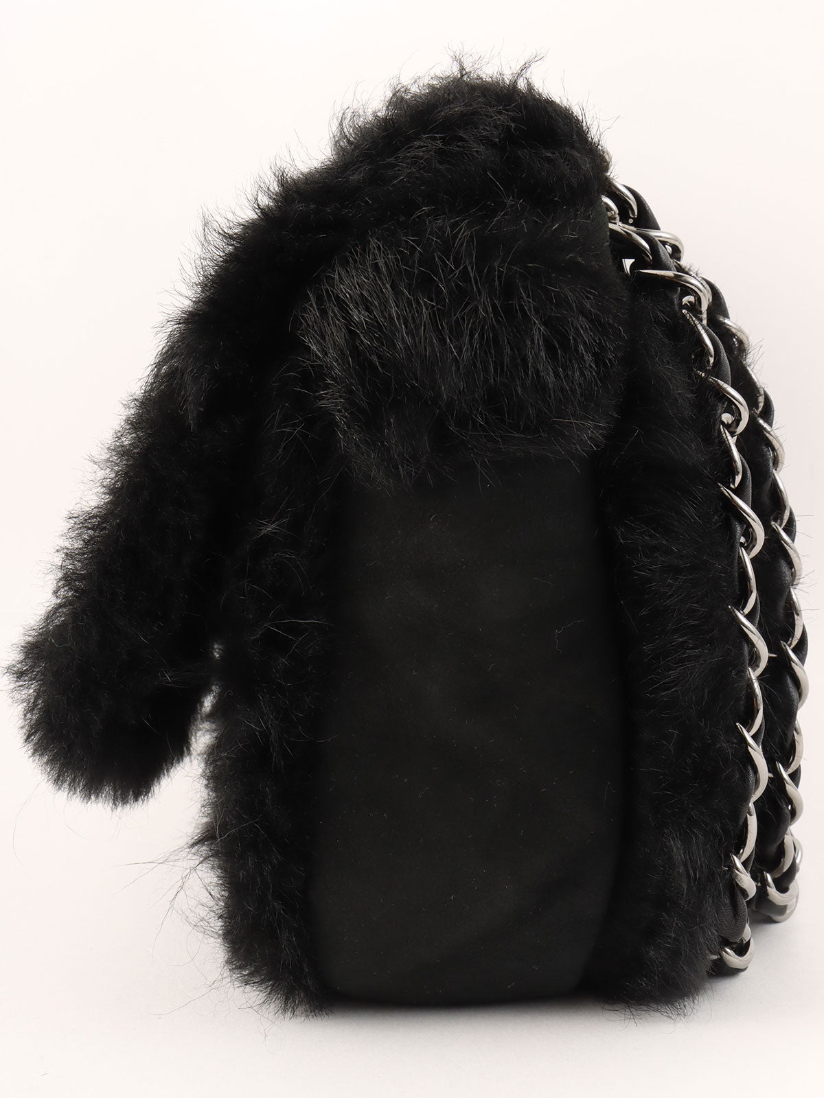 2007 Sports Line Mouton CC Turn Lock Chain Bag, Black