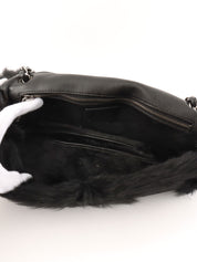 2007 Sports Line Mouton CC Turn Lock Chain Bag, Black