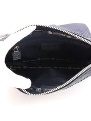 2004年頃製 スポーツラインCCターンロックパンチングレザーチェーンショルダーバッグ ネイビー