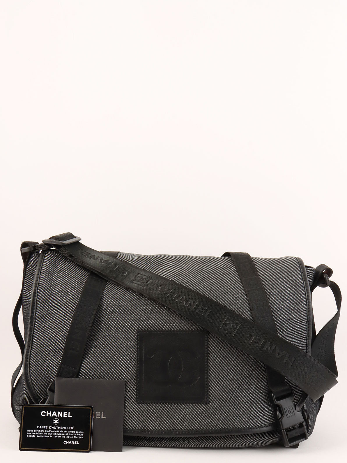 2005年頃製 スポーツラインCCマークロゴショルダーバッグ グレー