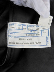 Medusa Button Belt Jacket in Black