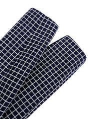 Check pattern jacket in navy/white