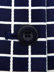Check pattern jacket in navy/white