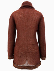 1998年製 モヘアCCマークプレートタートルネックニット ワインレッド