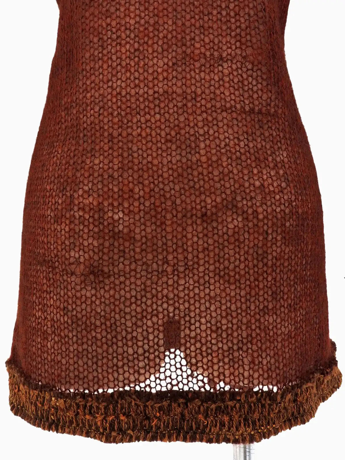 1998年製 モヘアCCマークプレートタートルネックニット ワインレッド