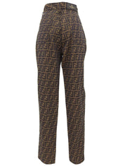 FFズッカパターンパンツ ブラウン