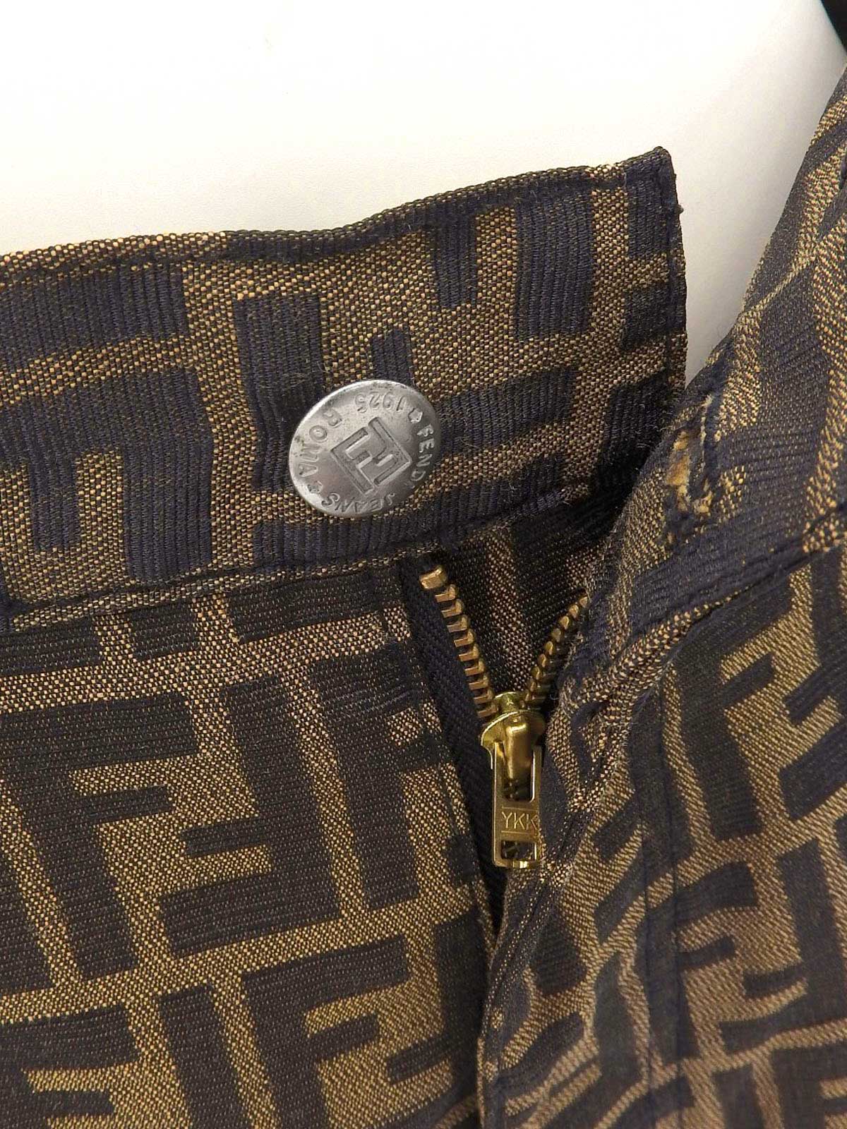 FFズッカパターンパンツ　ブラウン