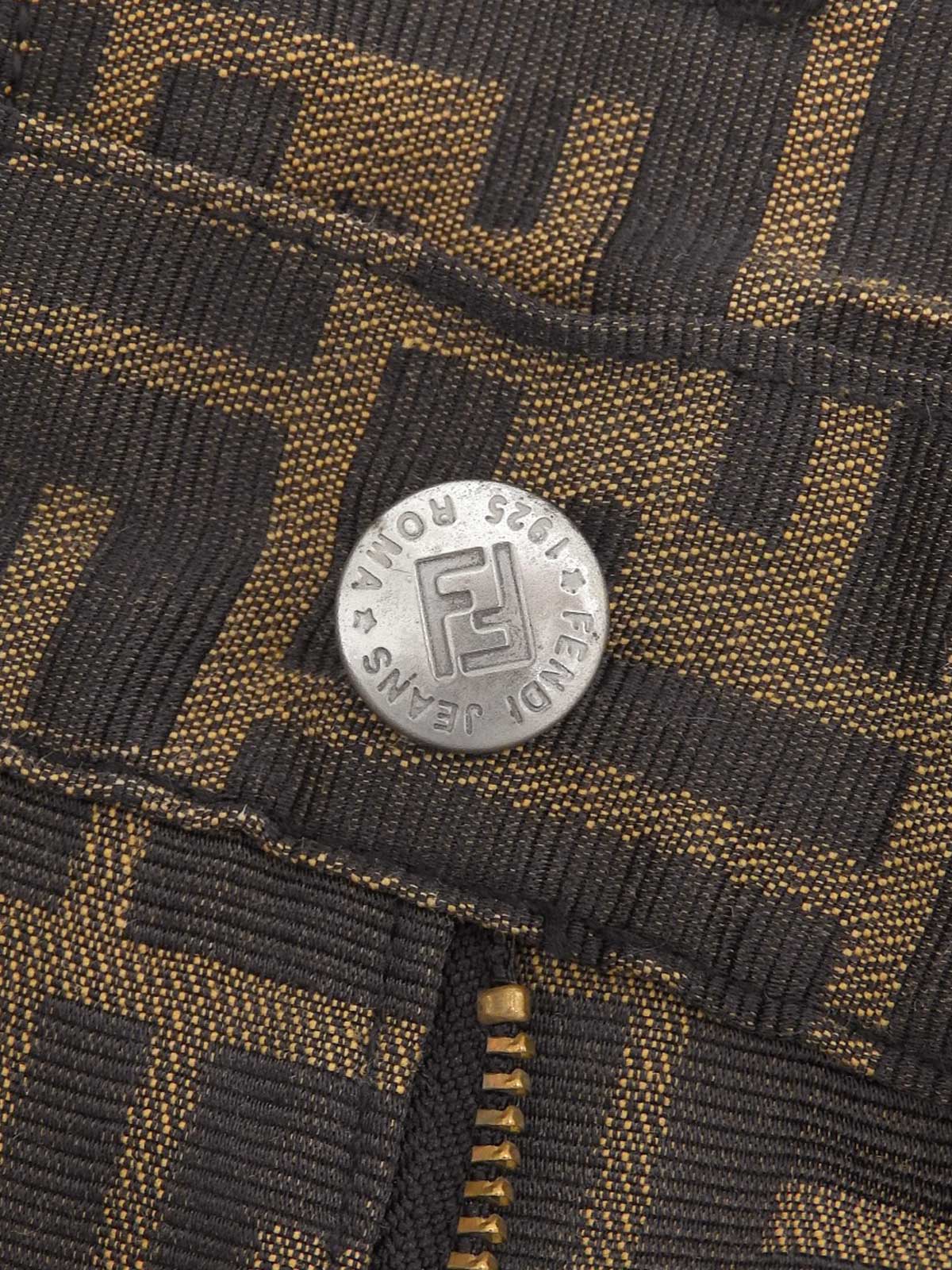 FF Zucca 图案裤子 棕色