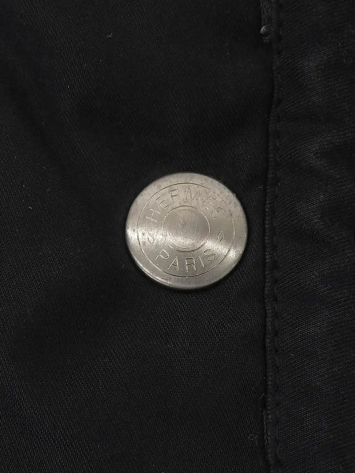 Serie Button Quilted Coat in Black