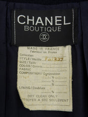 ウールCCマークボタンジャケット ネイビー