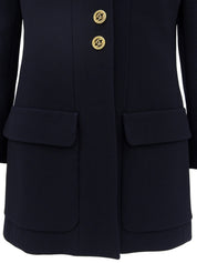 ウールCCマークボタンジャケット ネイビー