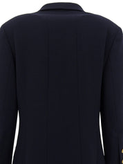 ウールCCマークボタンジャケット ネイビー