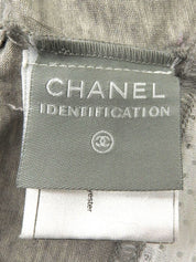 2004 网眼设计 CC 标志无袖上衣 灰/白色