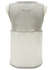 2004 网眼设计 CC 标志无袖上衣 灰/白色