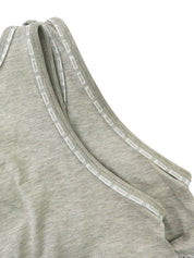 2004年製 メッシュデザインCCマークロゴノースリーブトップス グレー/ホワイト