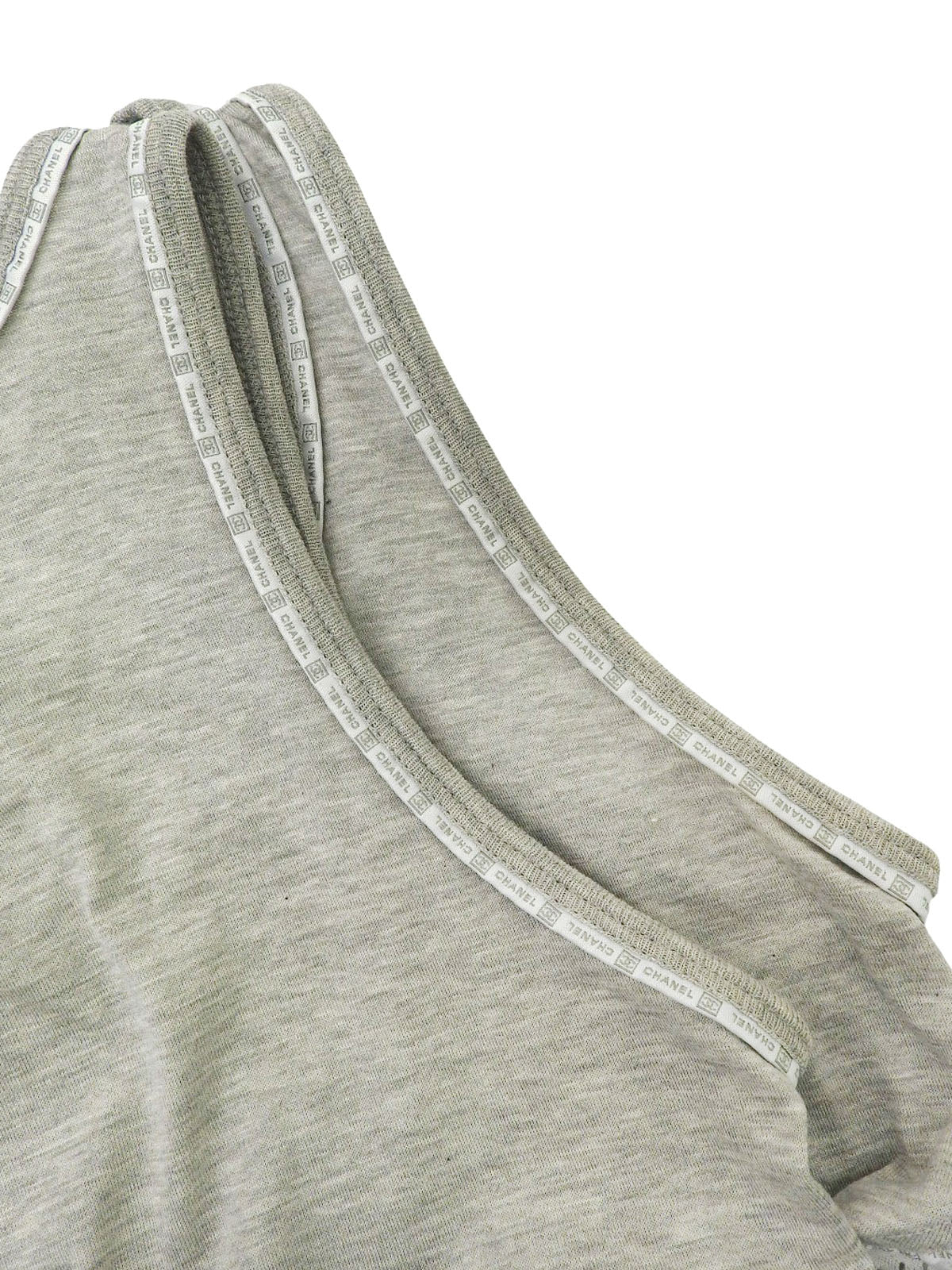 2004 网眼设计 CC 标志无袖上衣 灰/白色