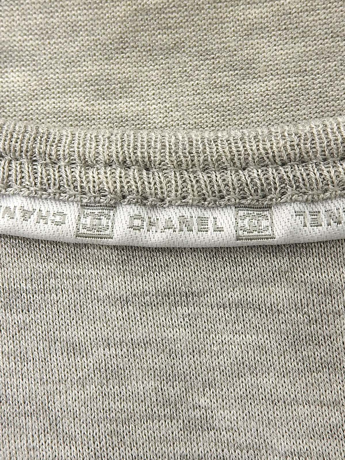 2004年製 メッシュデザインCCマークロゴノースリーブトップス グレー/ホワイト