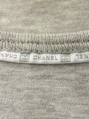 2004年製 メッシュデザインCCマークロゴノースリーブトップス グレー/ホワイト