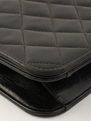 2000 Full Flap CC Turn Lock Chain Bag, Black