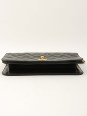 2000 Full Flap CC Turn Lock Chain Bag, Black