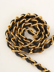 2000 Full Flap CC Turn Lock Chain Bag, Black