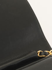 2000 Full Flap CC Turn Lock Chain Bag, Black