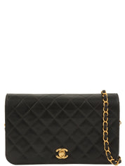 2000 Full Flap CC Turn Lock Chain Bag, Black