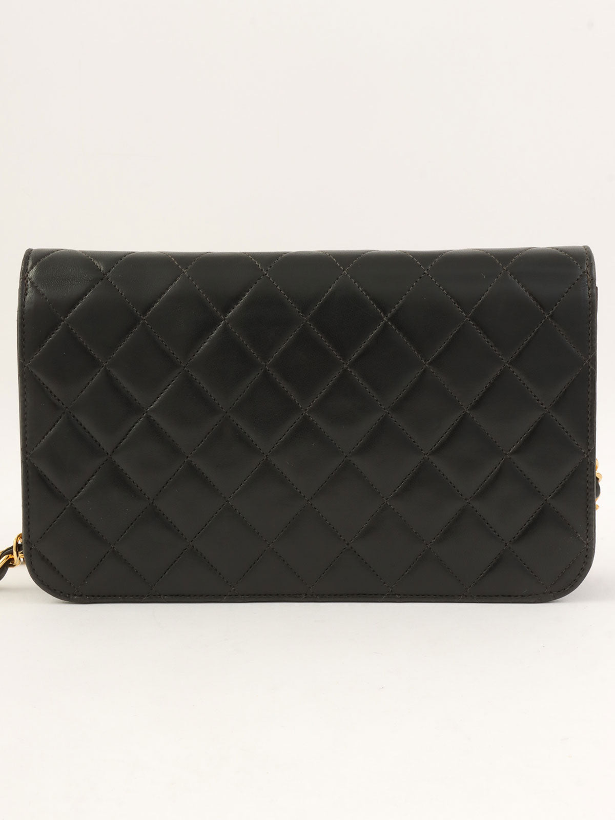 2000 Full Flap CC Turn Lock Chain Bag, Black