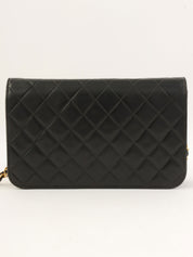 2000 Full Flap CC Turn Lock Chain Bag, Black