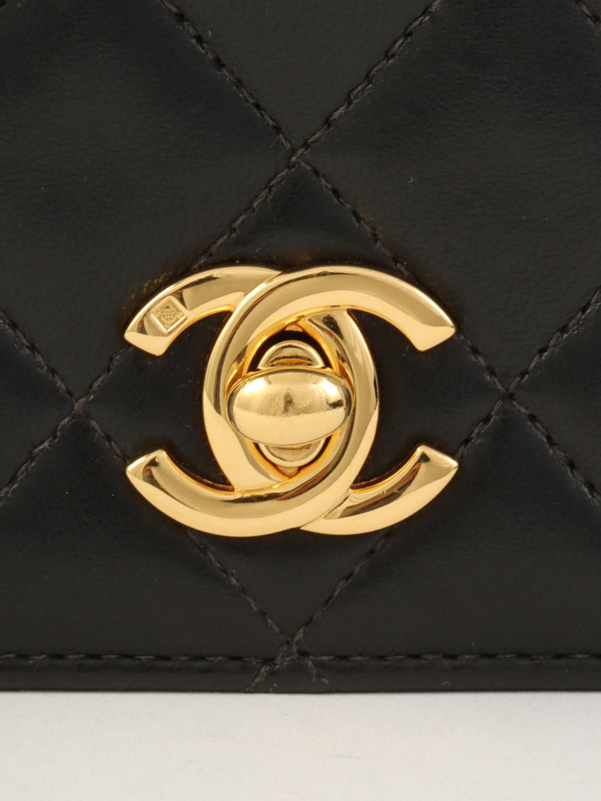 2000年頃製造 フルフラップCCターンロックチェーンバッグ ブラック