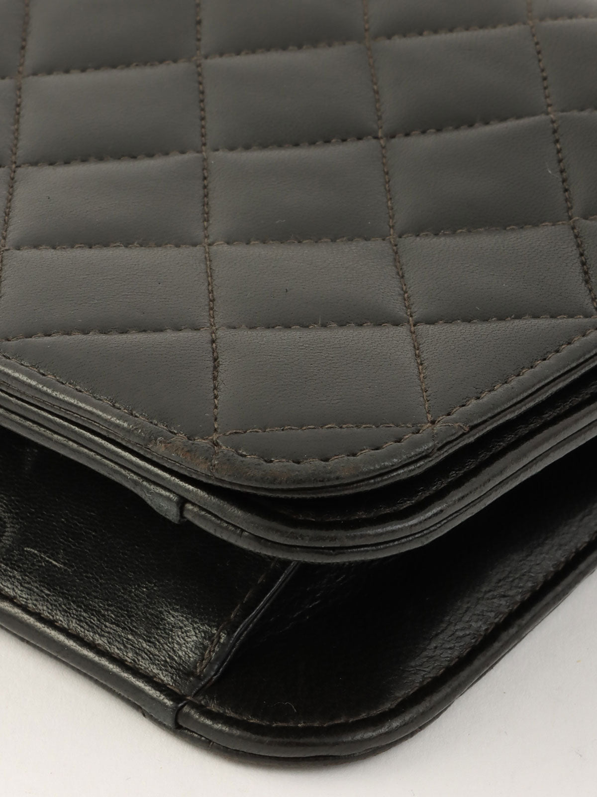 2000 Full Flap CC Turn Lock Chain Bag, Black