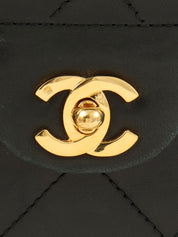 1992年頃製 マトラッセステッチCCターンロックバニティバッグ ブラック