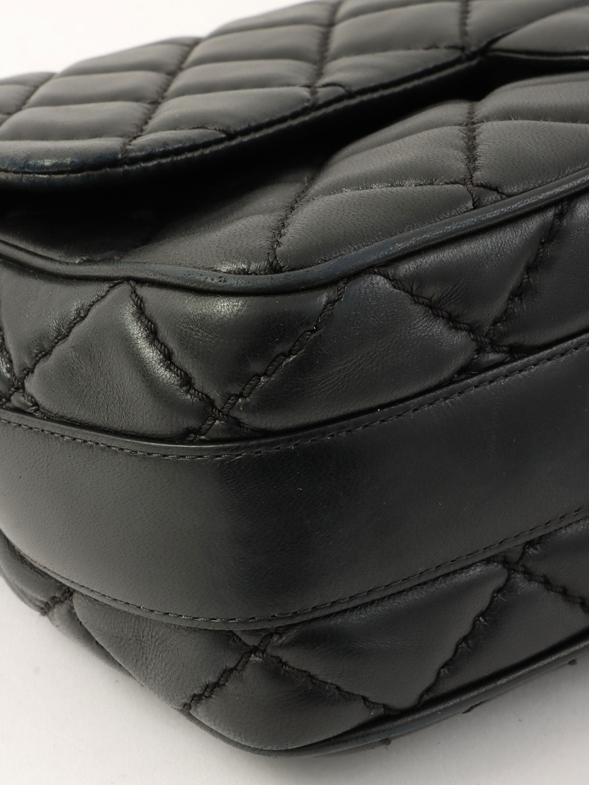 2014年頃製 マトラッセステッチCCターンロック2wayチェーンショルダーバッグ ブラック