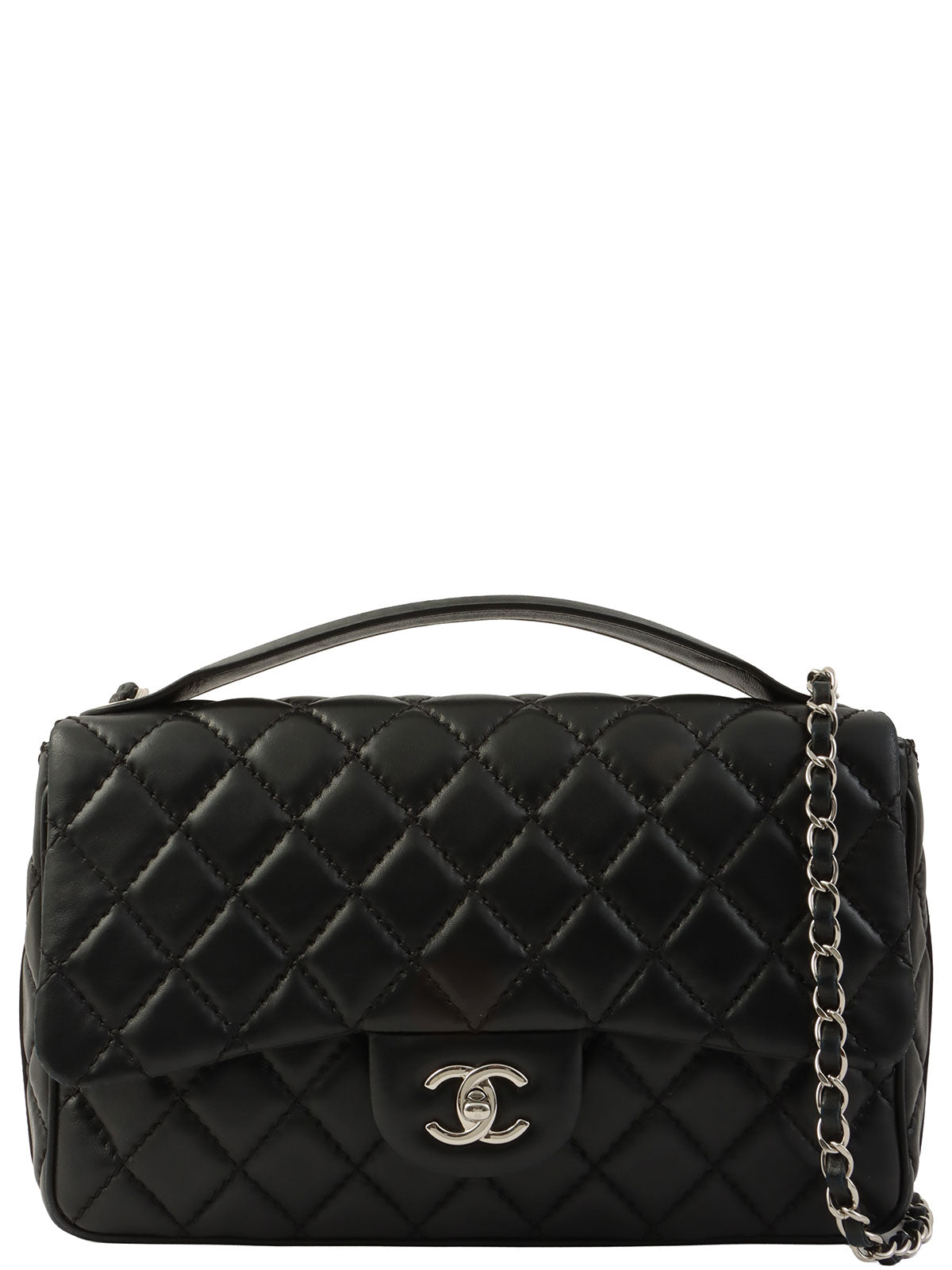 2014年頃製 マトラッセステッチCCターンロック2wayチェーンショルダーバッグ ブラック