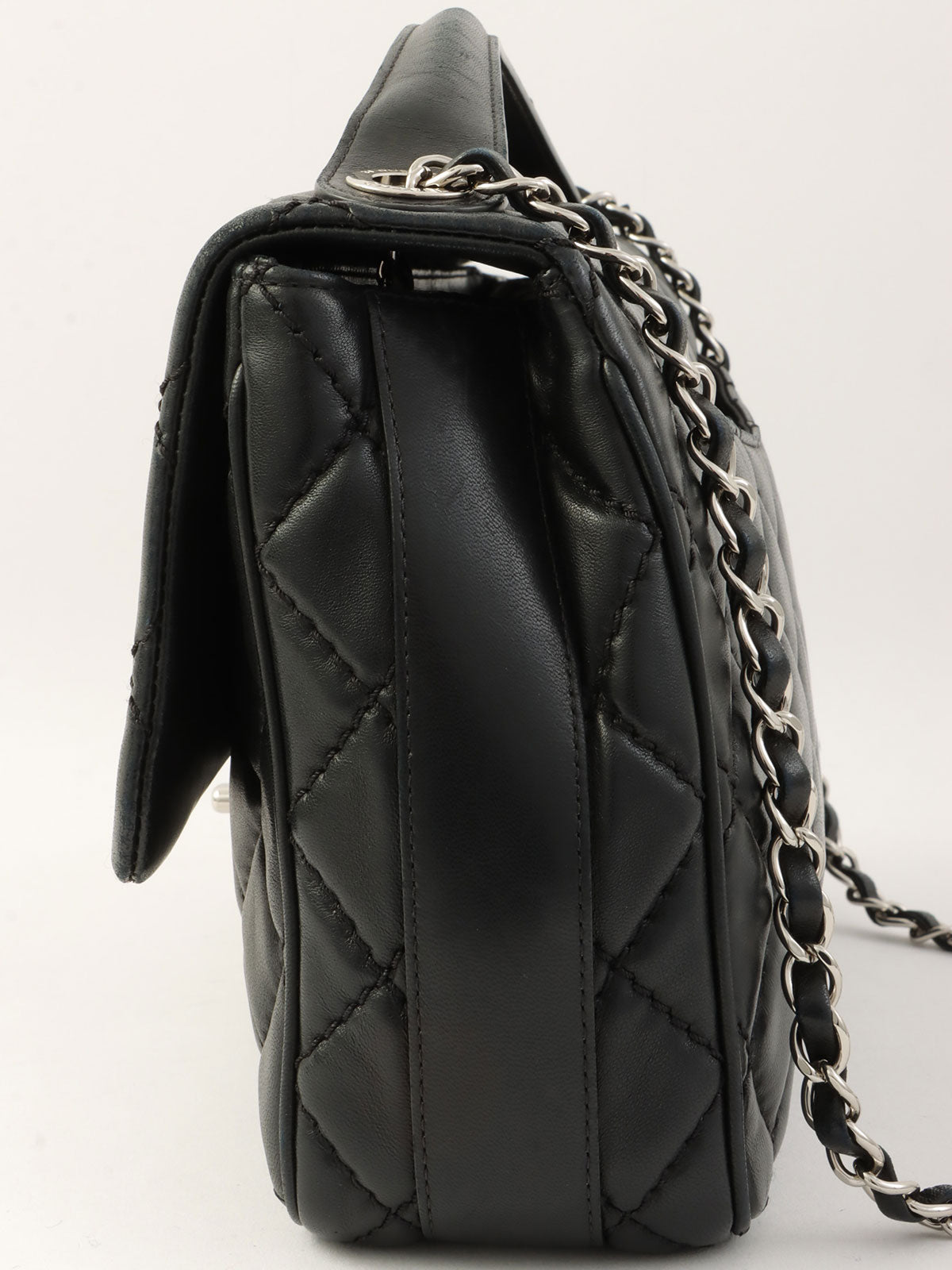 2014年頃製 マトラッセステッチCCターンロック2wayチェーンショルダーバッグ ブラック