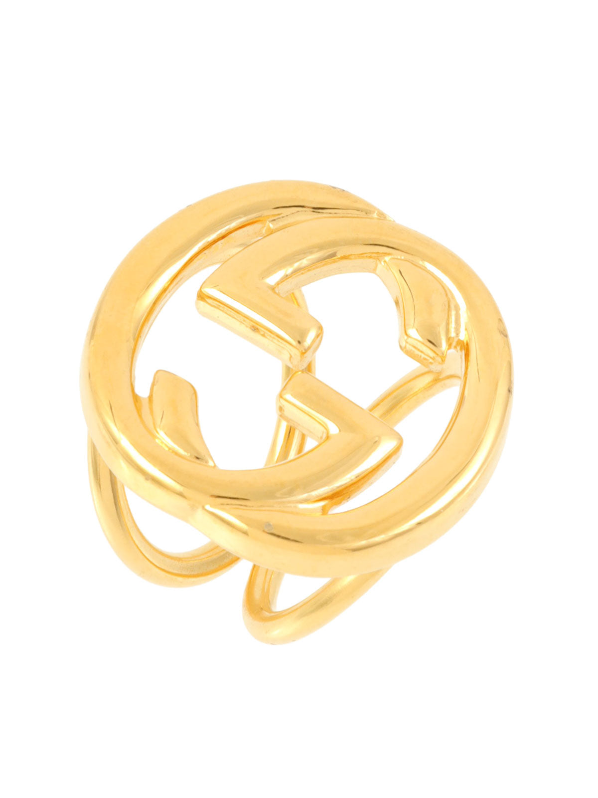 GG Plate Scarf Ring in Gold