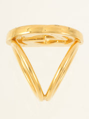 GG Plate Scarf Ring in Gold