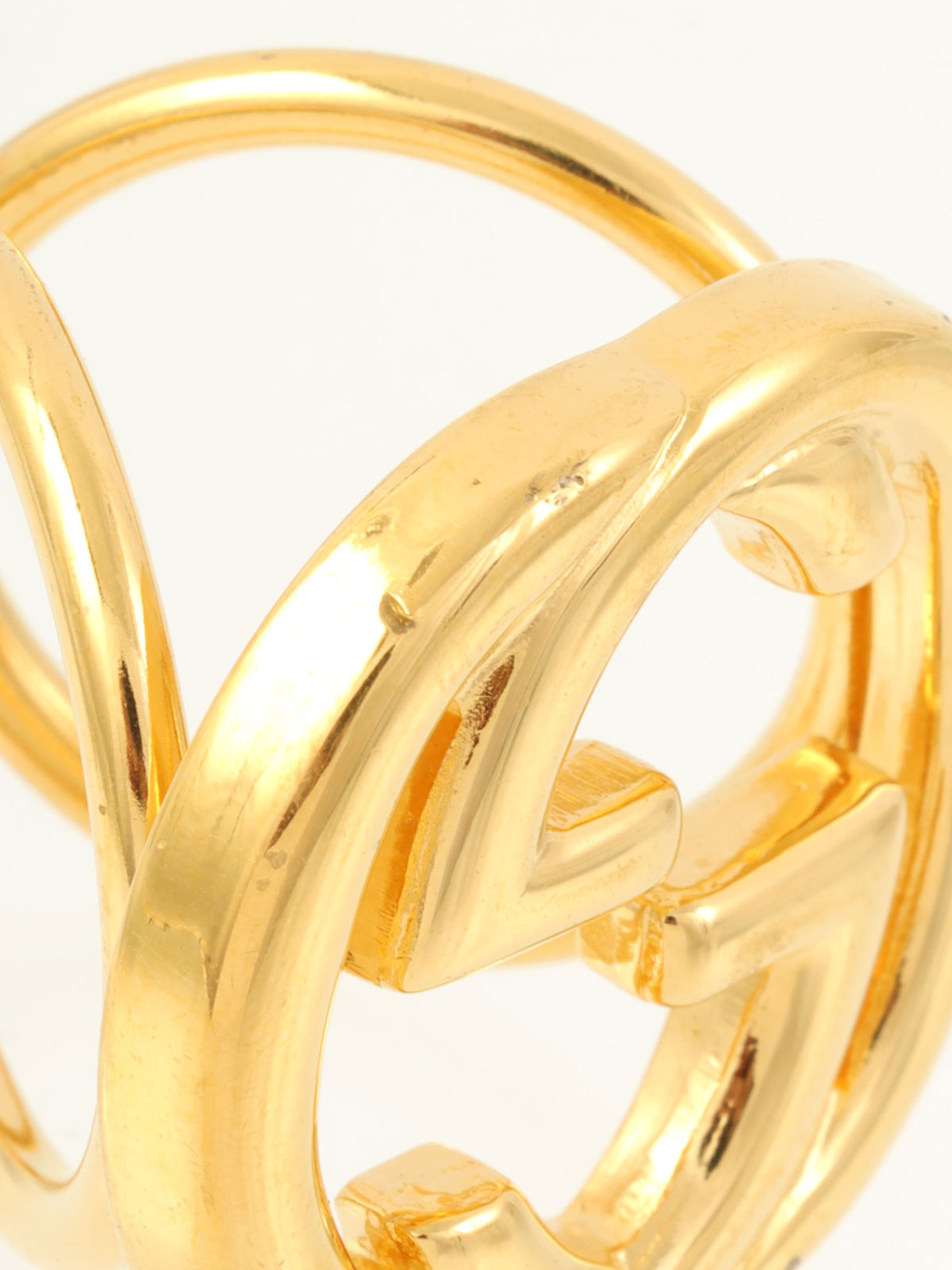 金质GG盘形围巾戒指