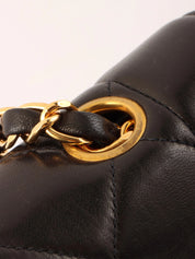 1995 Diana Flap Chain Bag 25cm Black
