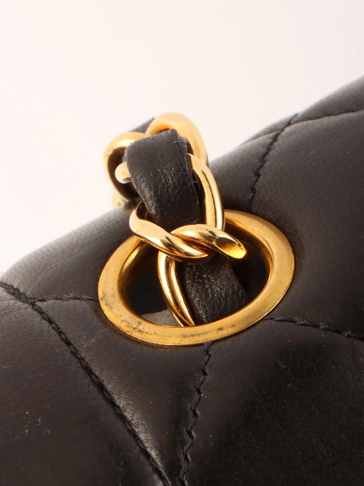 1995 Diana Flap Chain Bag 25cm Black