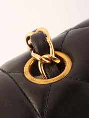 1995 Diana Flap Chain Bag 25cm Black