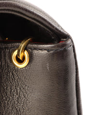 1995 Diana Flap Chain Bag 25cm Black