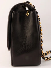1995 Diana Flap Chain Bag 25cm Black