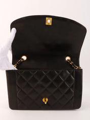 1995 Diana Flap Chain Bag 25cm Black