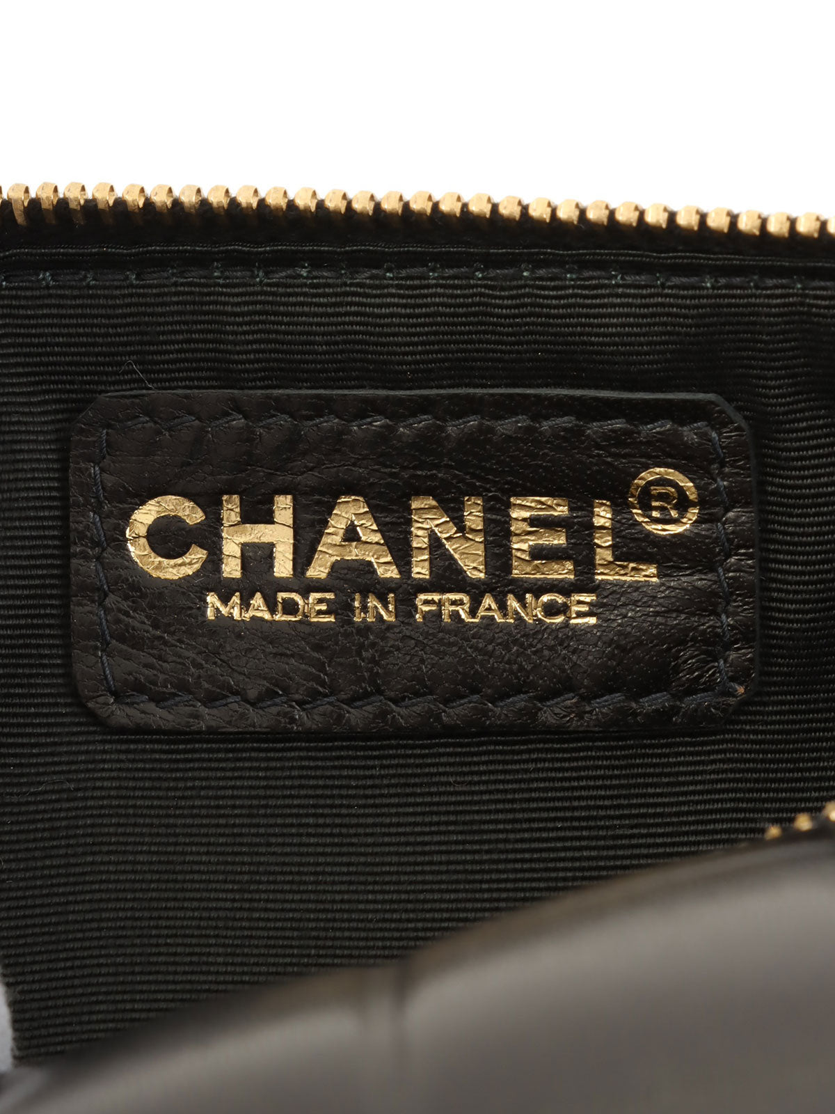 2001年頃製 チョコバーCCマークステッチポーチ ブラック