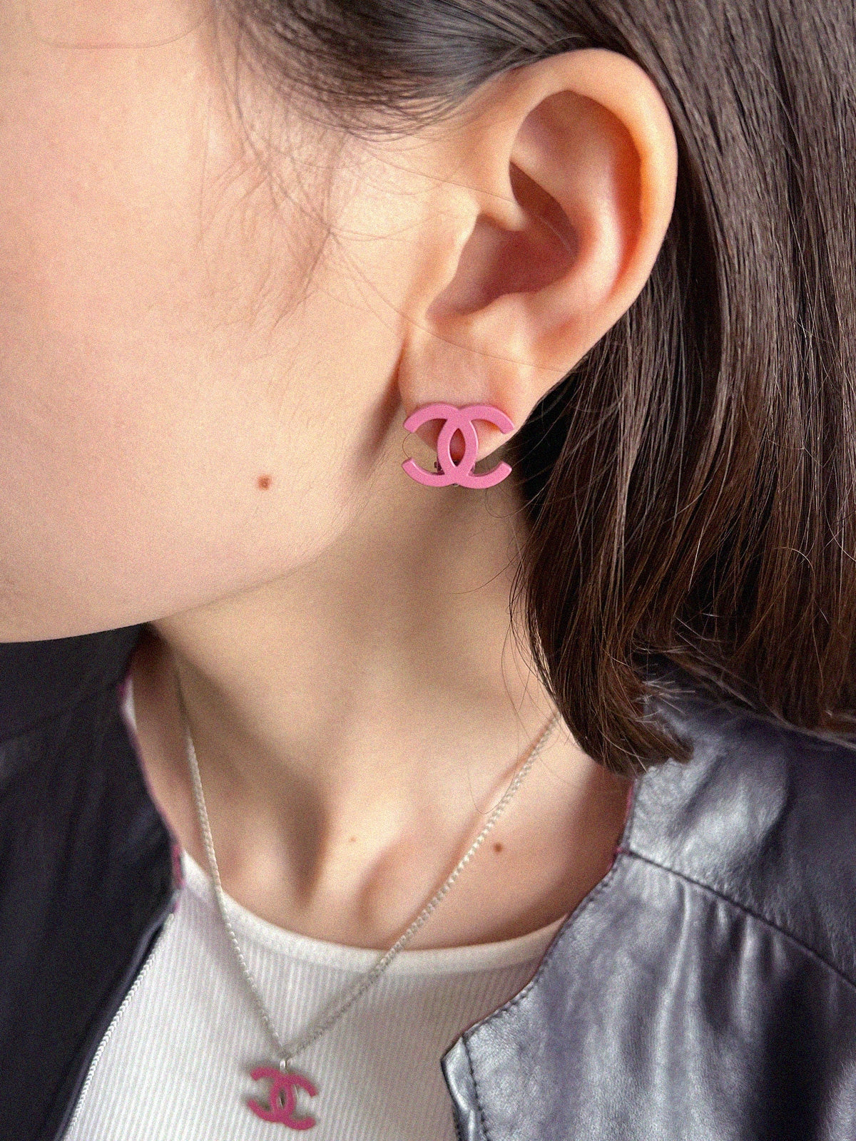 2004年製 CCマークイヤリング パープル